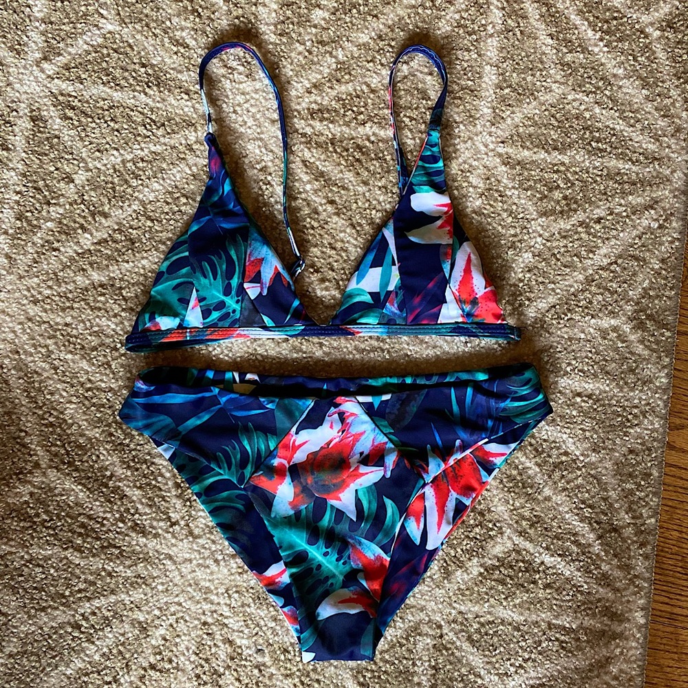 Tropical Flower Bikini Set